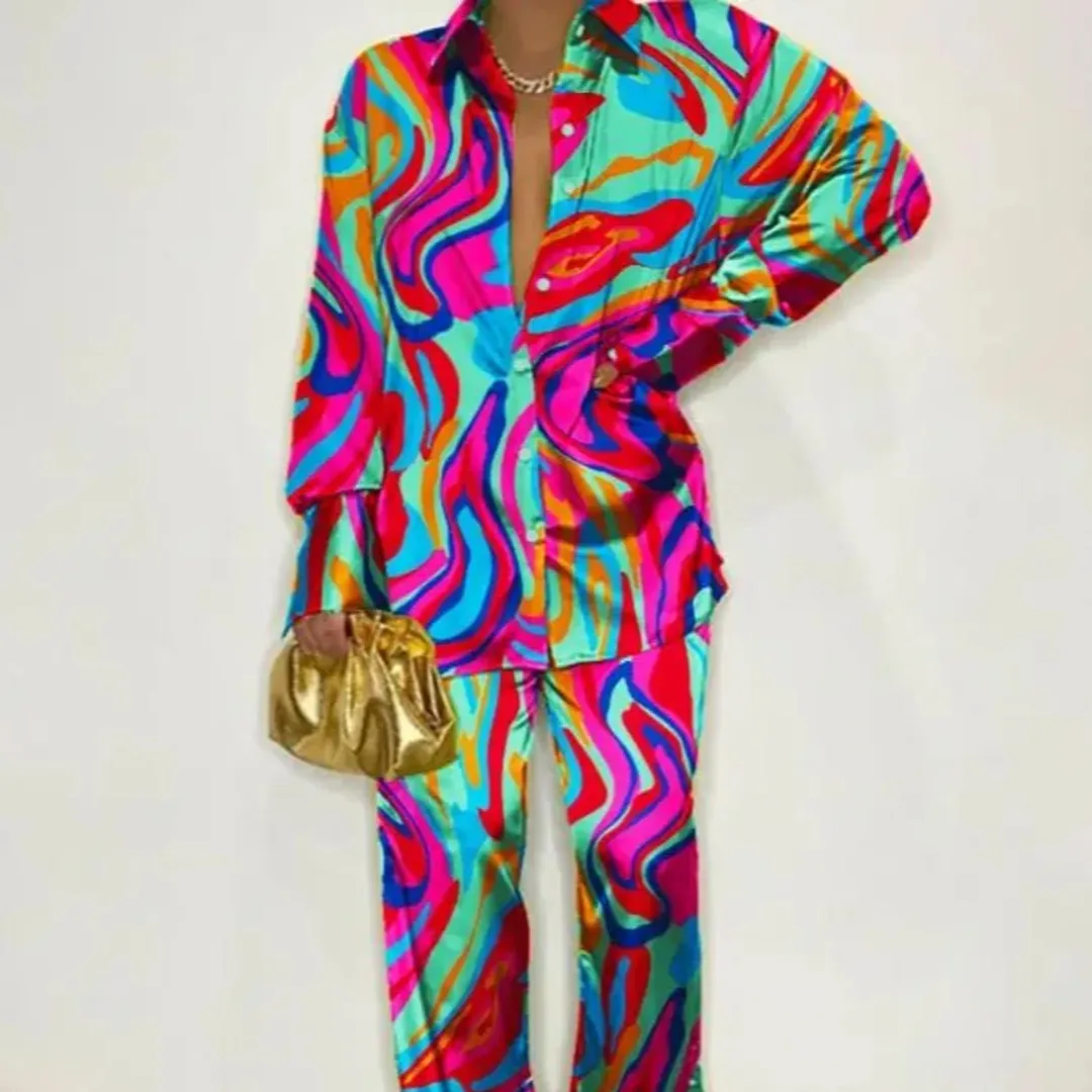 2 Piece Fashionable Printed Set