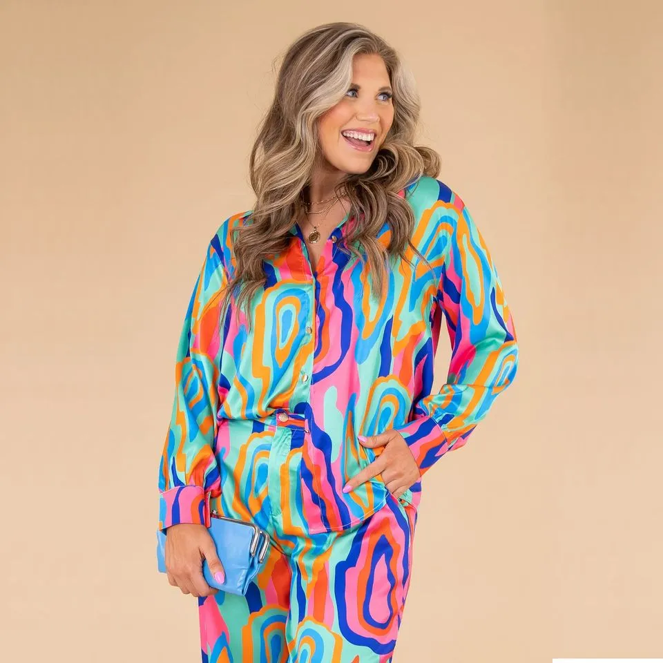 2 Piece Fashionable Printed Set
