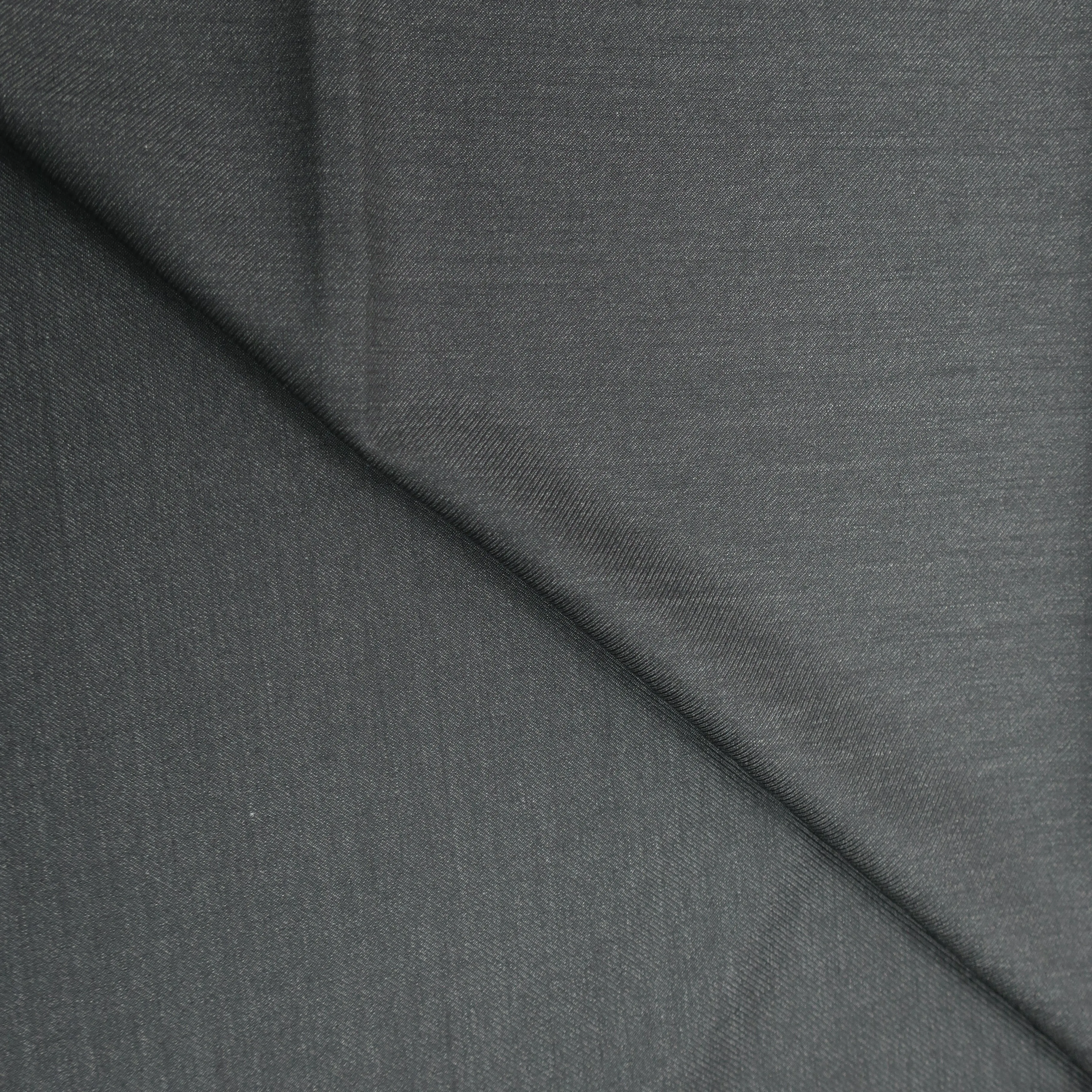 4 YDS Charcoal Solid 100% Wool Super 130's Loro Piana Fabric