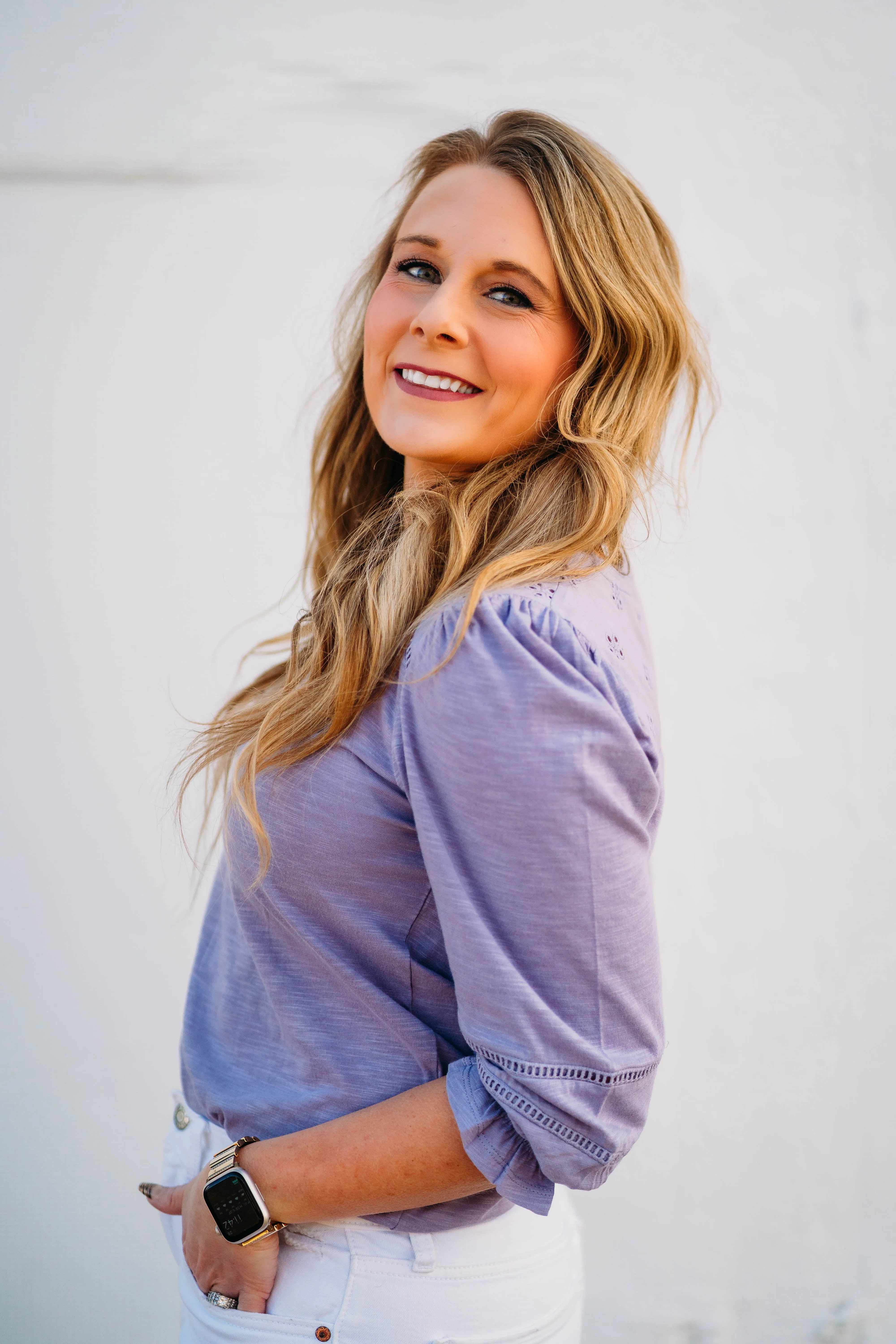 Another Love: Destiny Top in Dewy Iris