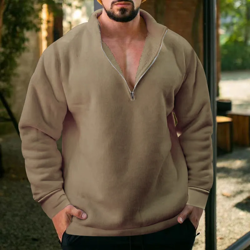 Aule Fleece Zip Up Sweatshirt