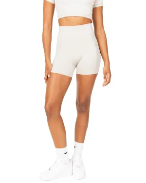 Aura Bonded Shorts - Oat Latte