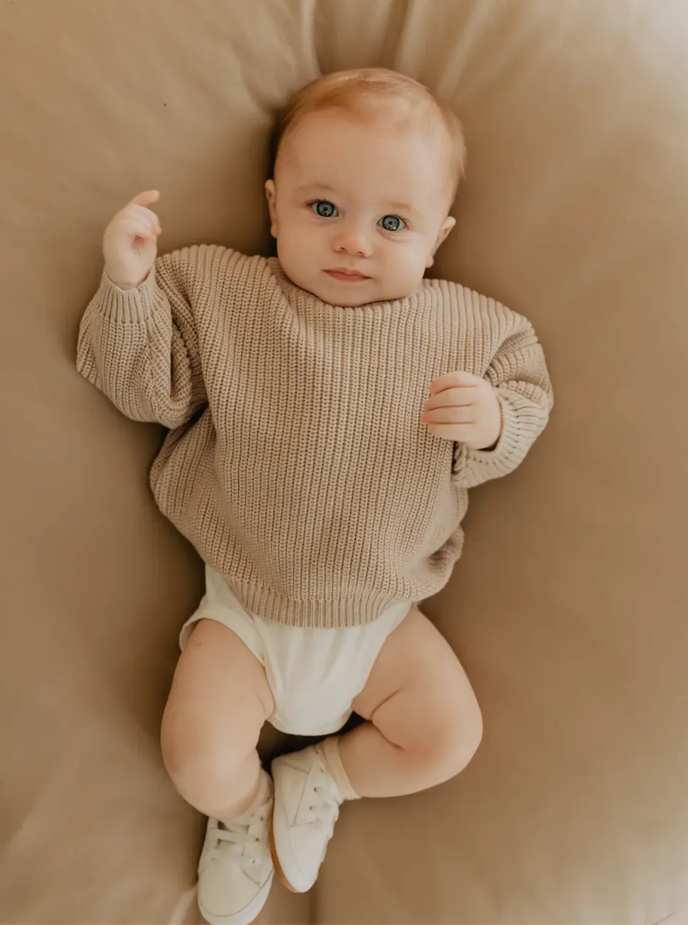 Beige Chunky Knit Sweater