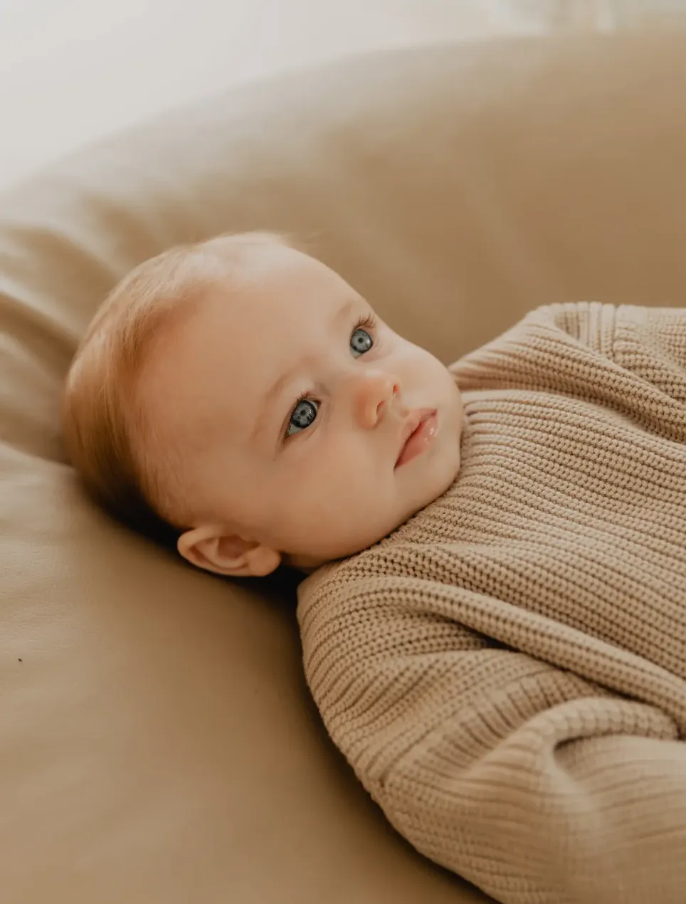 Beige Chunky Knit Sweater