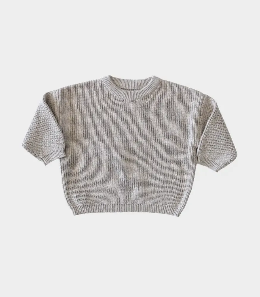 Beige Chunky Knit Sweater