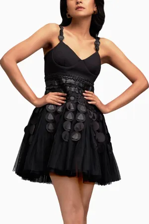 Black Chic Mini Flare Dress