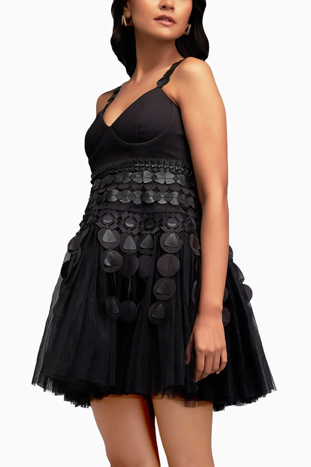 Black Chic Mini Flare Dress