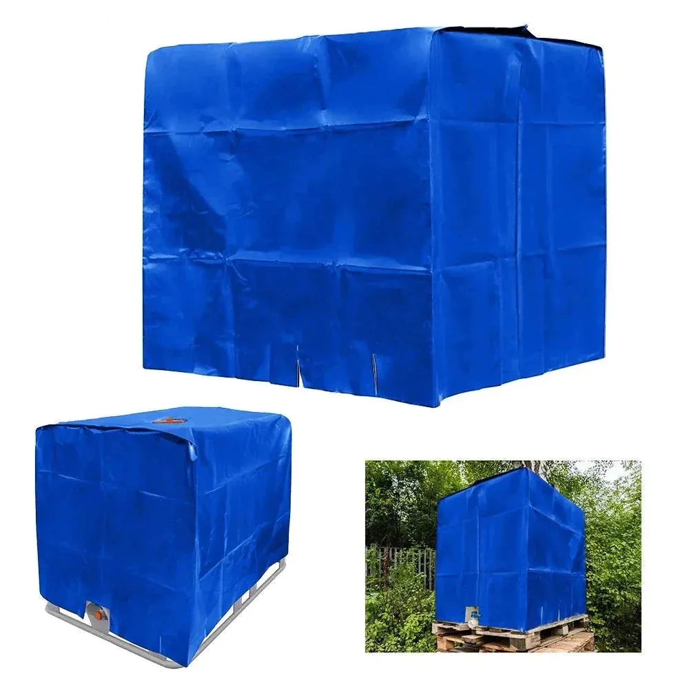 Black Rainwater Tank Waterproof and Dustproof Cover 1000 Liters Ibc Container Aluminum Foil Oxford Cloth Uv Protection Cover