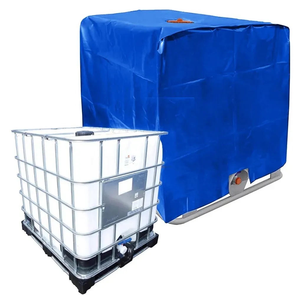 Black Rainwater Tank Waterproof and Dustproof Cover 1000 Liters Ibc Container Aluminum Foil Oxford Cloth Uv Protection Cover