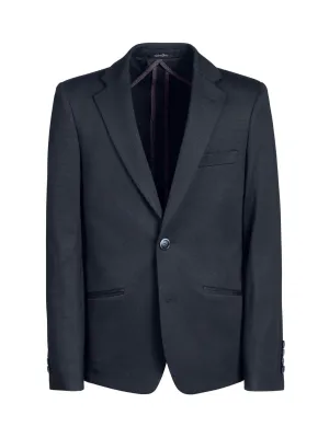 Boy's Basic Stretch Suit Jacket - Navy