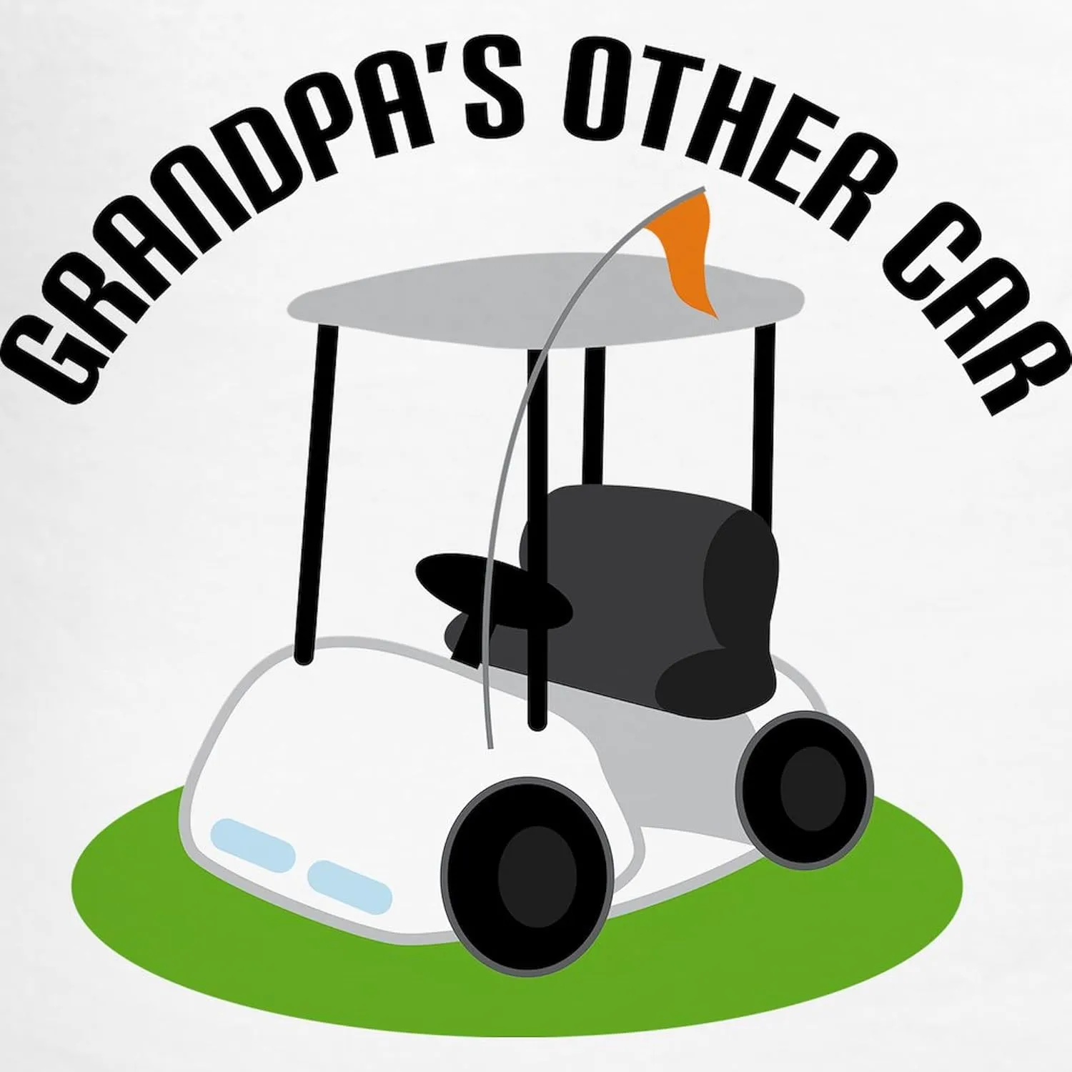 CafePress Grandpa Golf Cart Men's Light Pajamas Men's Novelty Light Pajama Set, Comfortable PJ Sleepwear