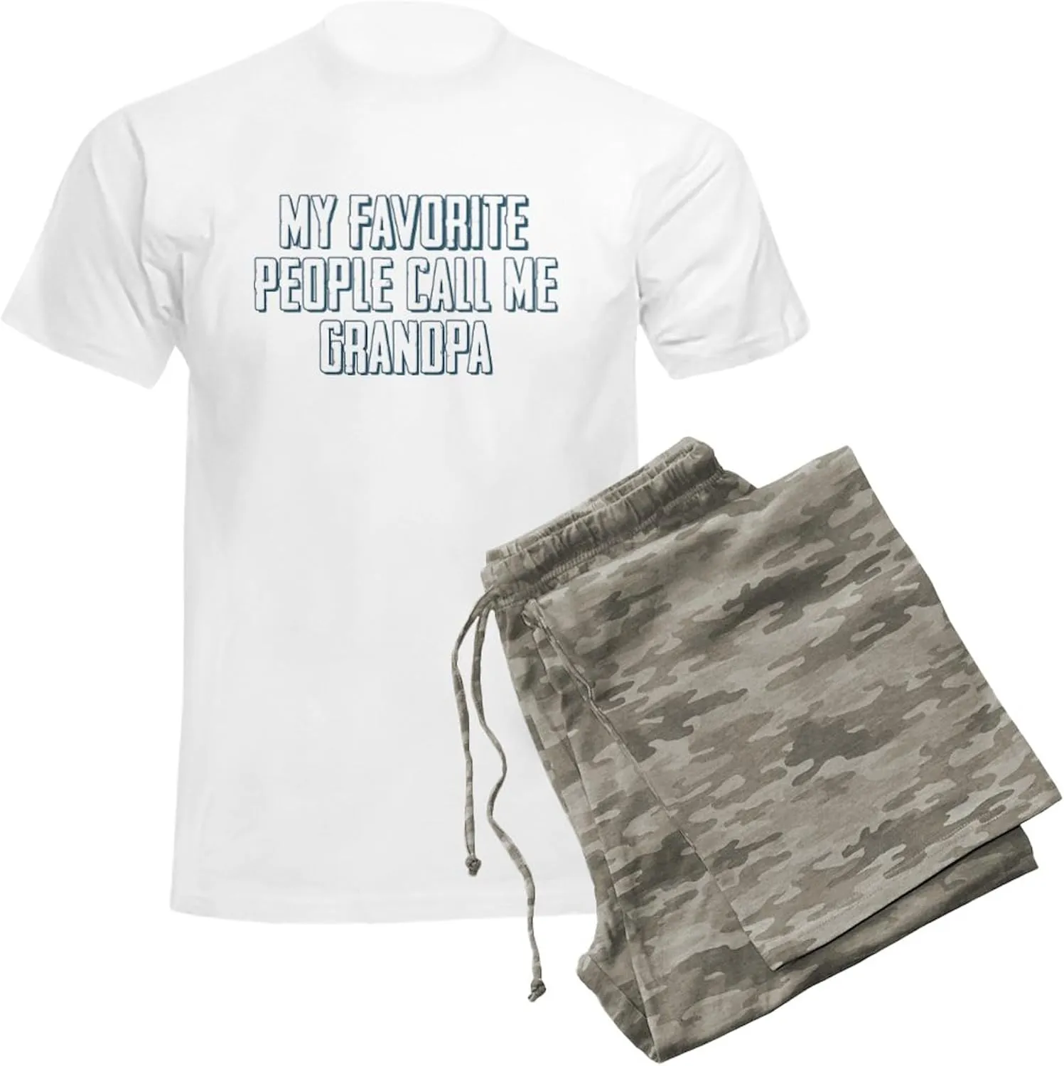 CafePress My Favorite People Call Me Gr Men's Light Pajamas Men's Novelty Light Pajama Set, Comfortable PJ Sleepwear