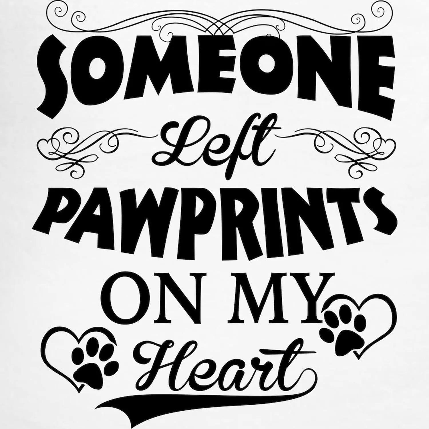 CafePress Someone Left Pawprints On My Men's Light Pajamas Men's Novelty Light Pajama Set, Comfortable PJ Sleepwear