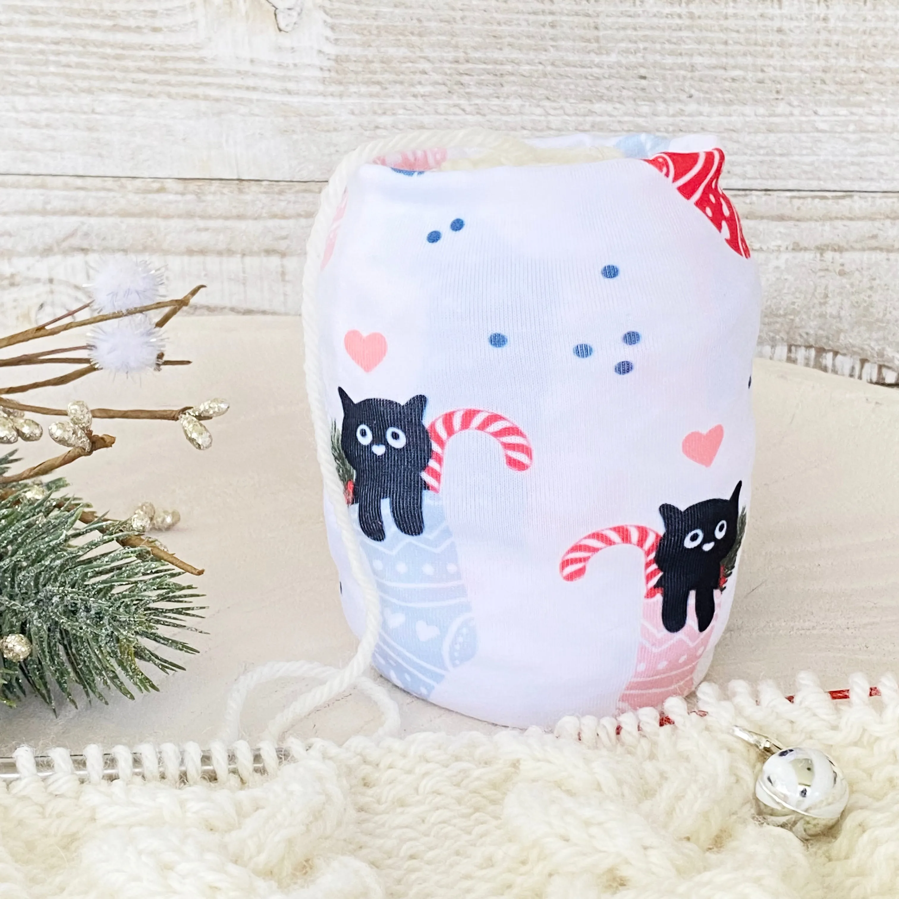 Christmas Cats in Stockings Skein Coat