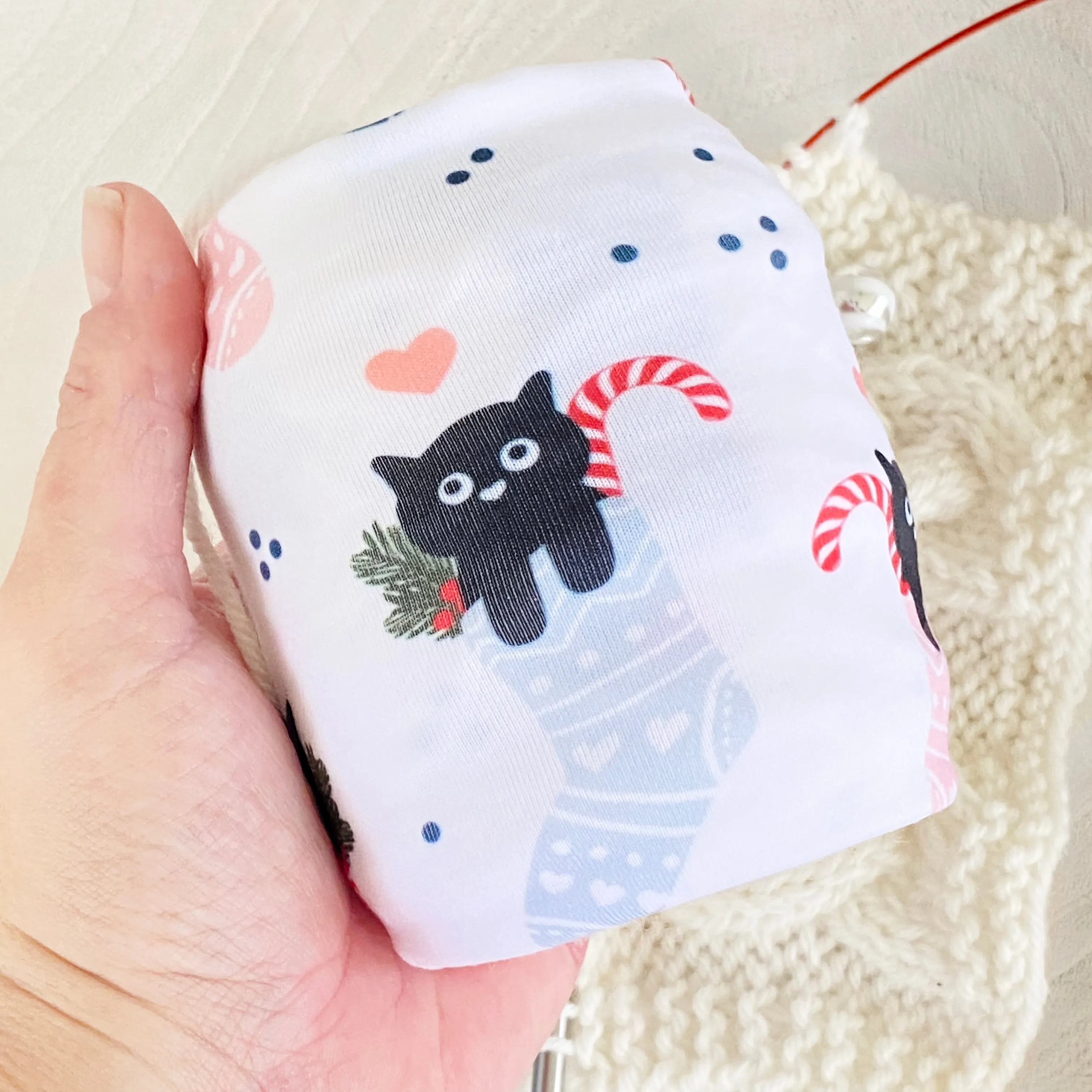 Christmas Cats in Stockings Skein Coat