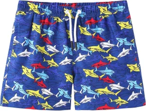 CJMJXPH Boys Swim Trunks Toddler Swim Shorts Little Boys Bathing Suit Swimsuit Swimwear