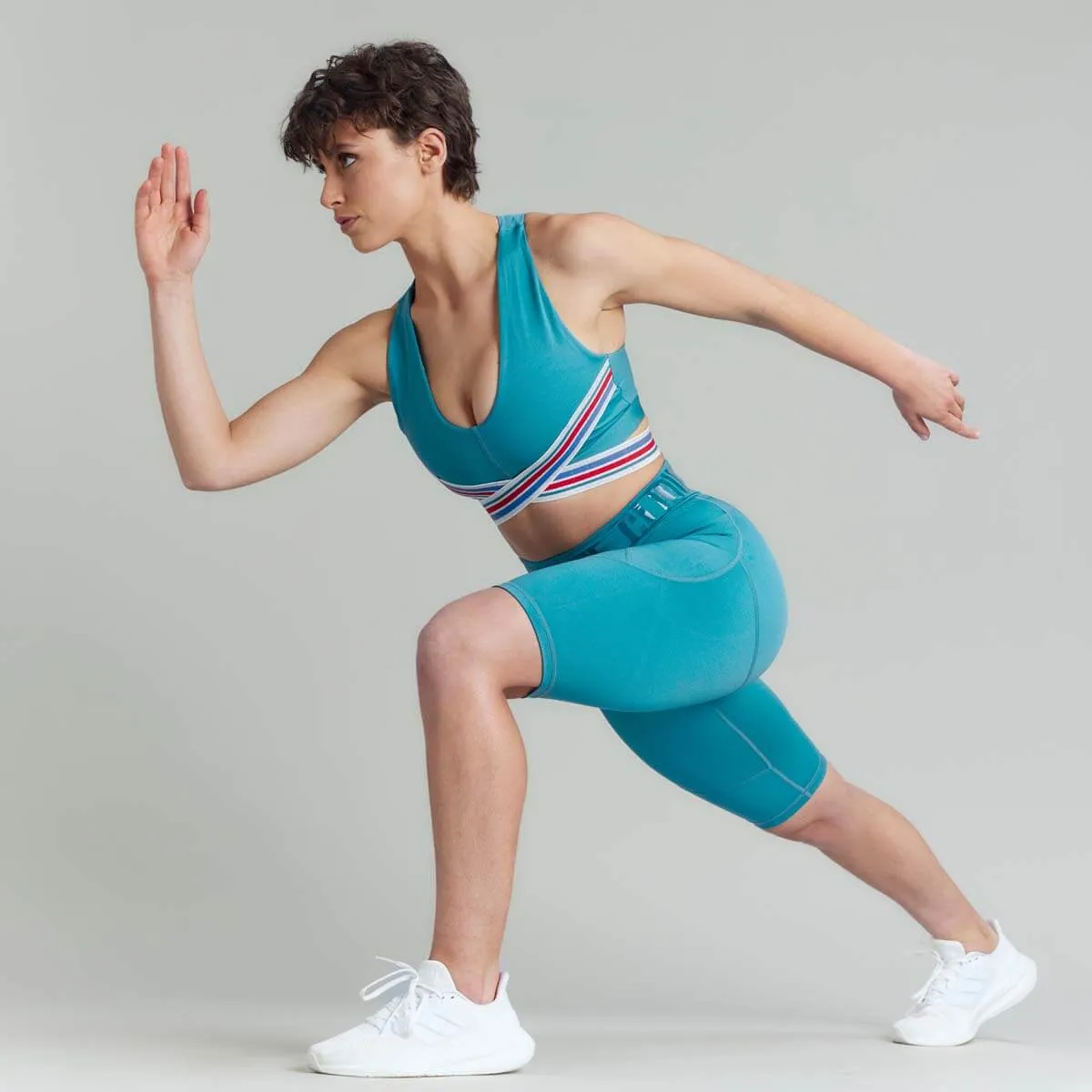 CLQ Power Biker Short - Teal