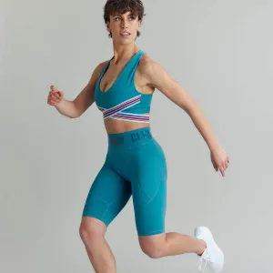 CLQ Power Biker Short - Teal