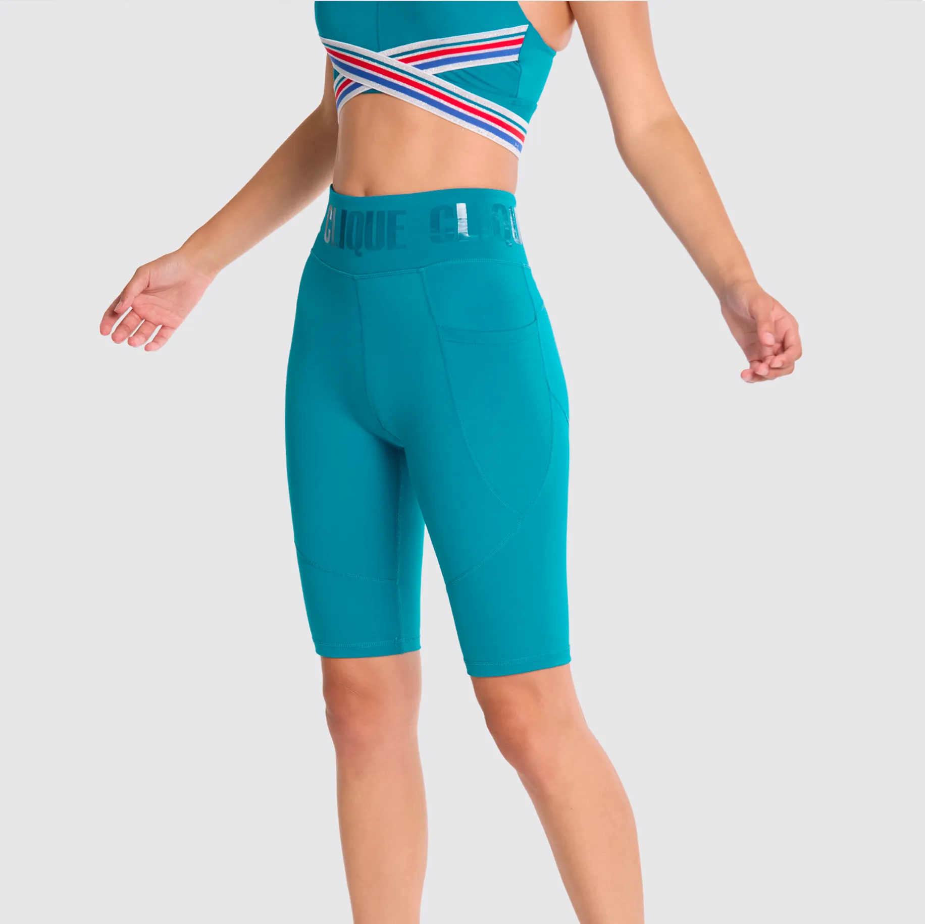 CLQ Power Biker Short - Teal
