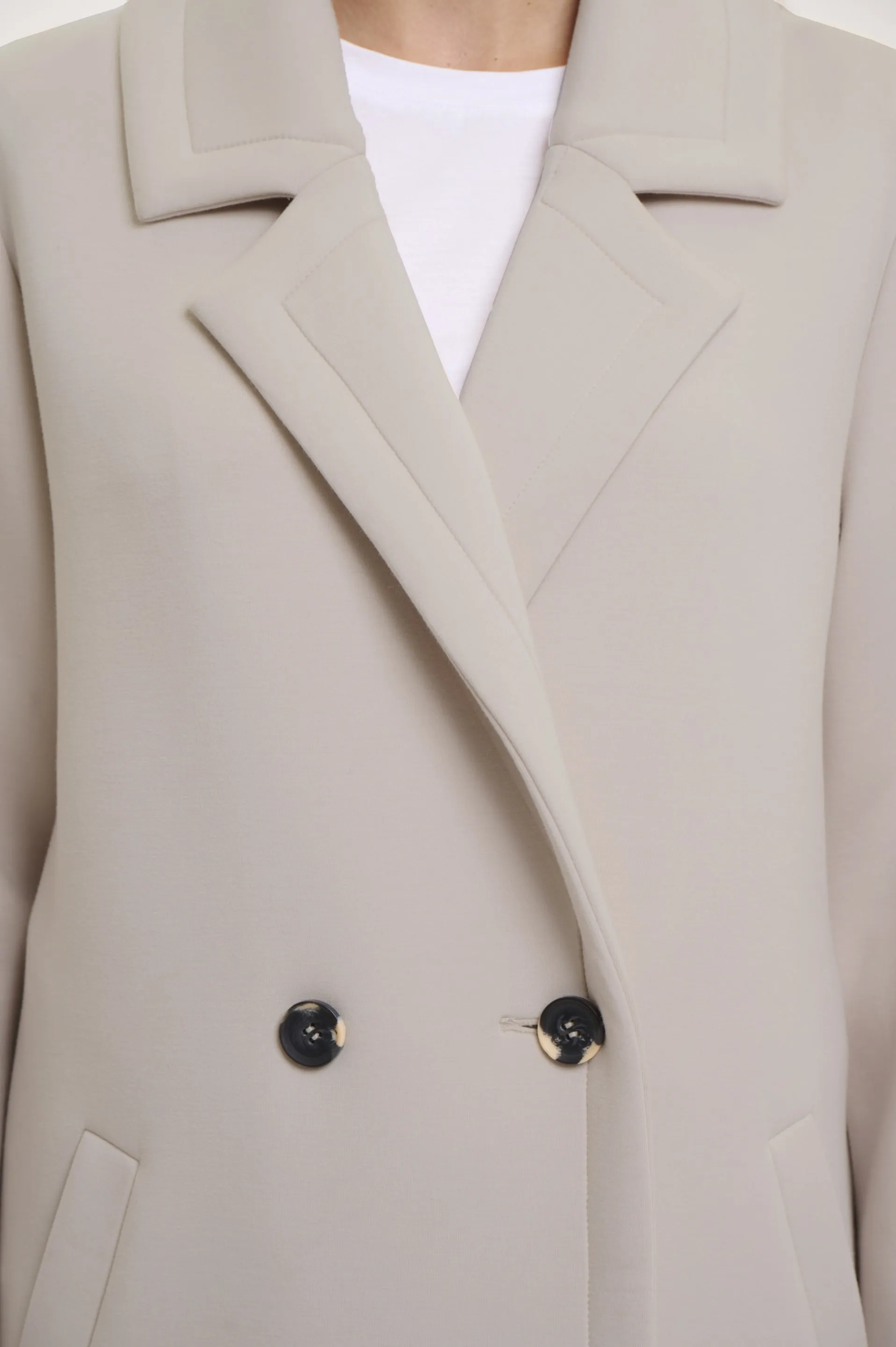 Double Breasted Coat - Fog Grey