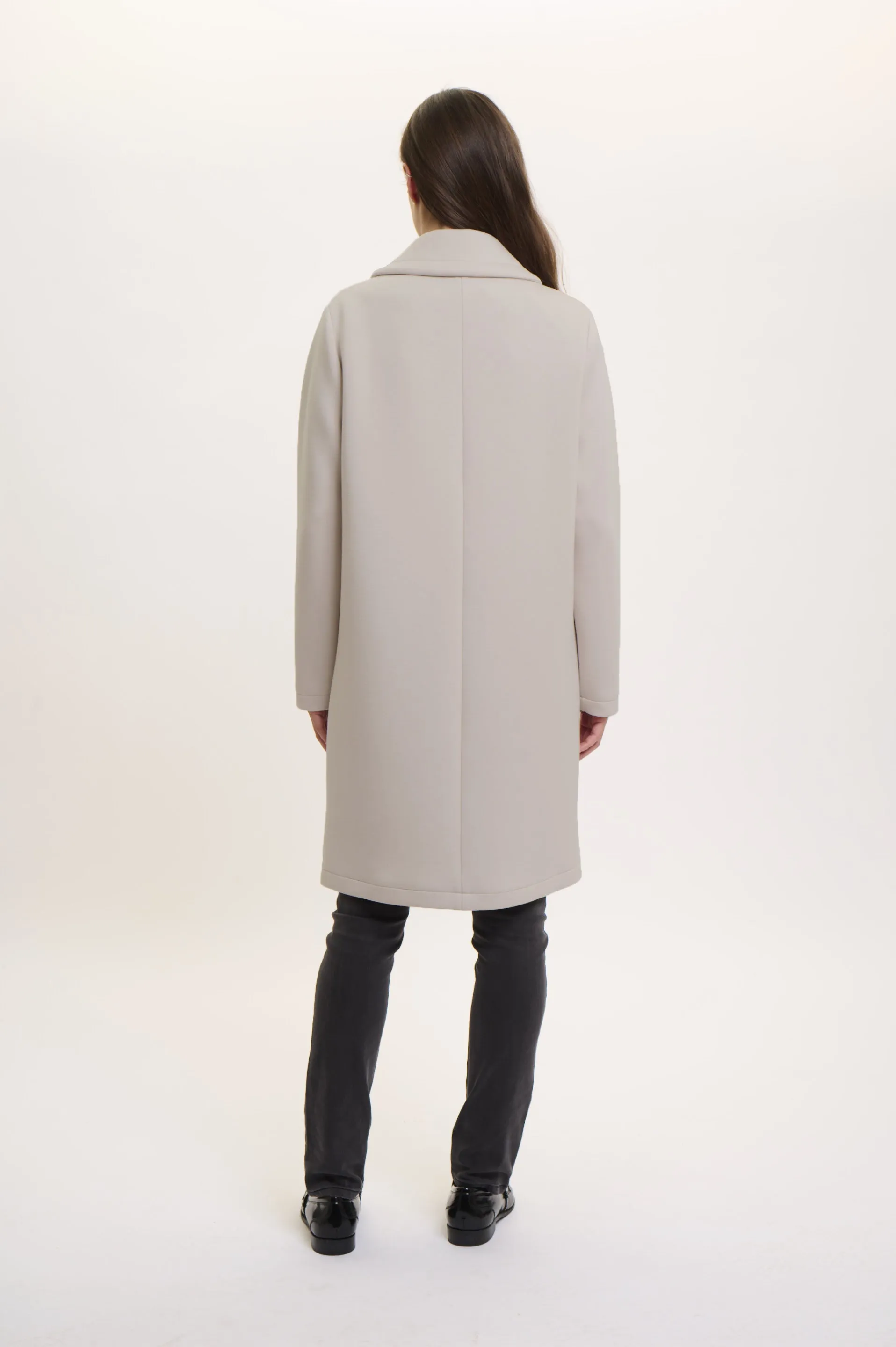 Double Breasted Coat - Fog Grey