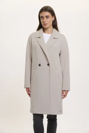 Double Breasted Coat - Fog Grey