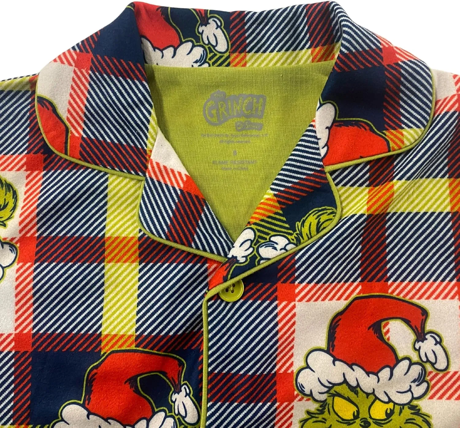 Dr. Seuss The Grinch Pajamas 2-Piece Matching Set - Cozy Christmas PJs Loungewear for Toddlers & Big Kids Boys Girls