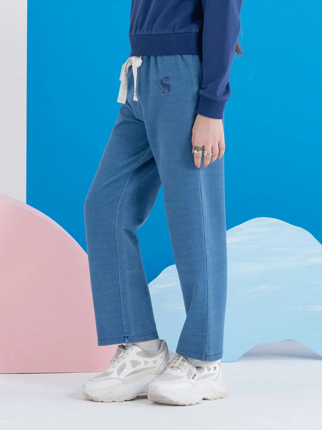 Drawcord Blue Pants