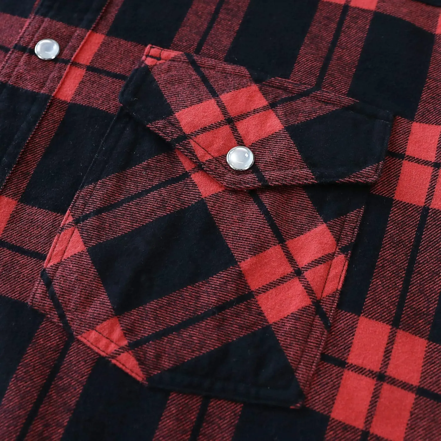 Dubinik Mens Flannel Shirts Long Sleeve Casual Cozy Pearl Snap Shirts for Men Western Cowboy Plaid Soft Pure Cotton