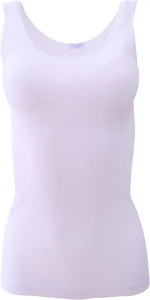 EGI  Luxury 100% "Filo di Scozia Cotton Women's Tank Camisole (S - XXXL). Proudly Made in Italy.