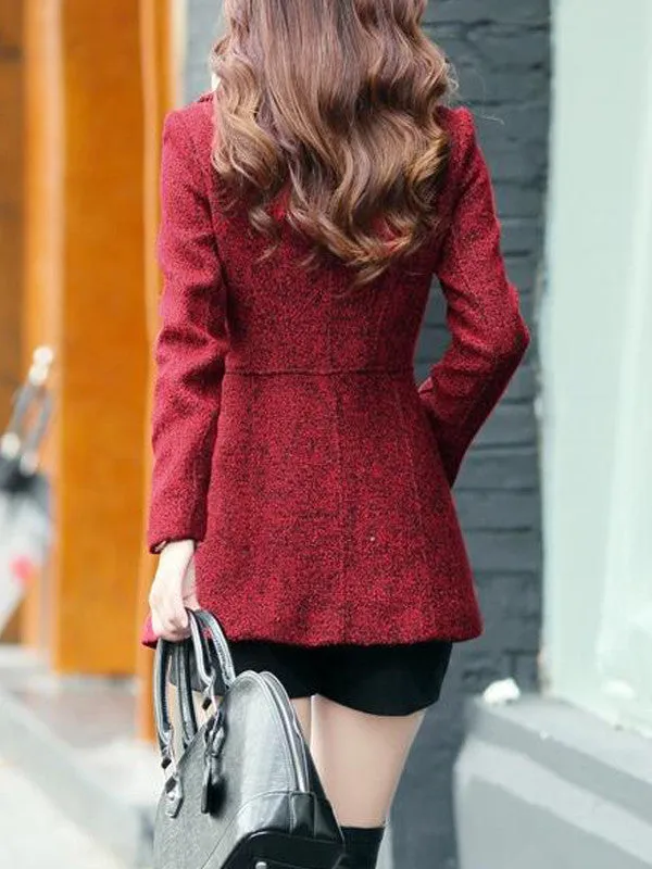 Elegant Lady Wool Coat