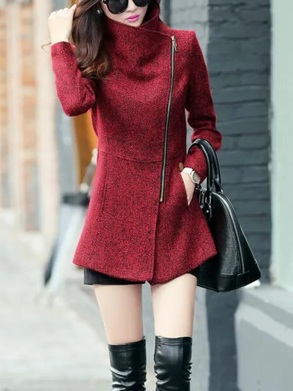 Elegant Lady Wool Coat