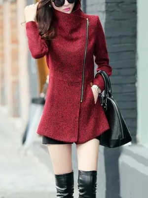 Elegant Lady Wool Coat