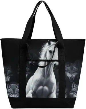 Fashionable Commuter Tote Bag Large Insulated Work Handbag