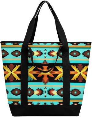 Fashionable Commuter Tote Bag Large Insulated Work Handbag