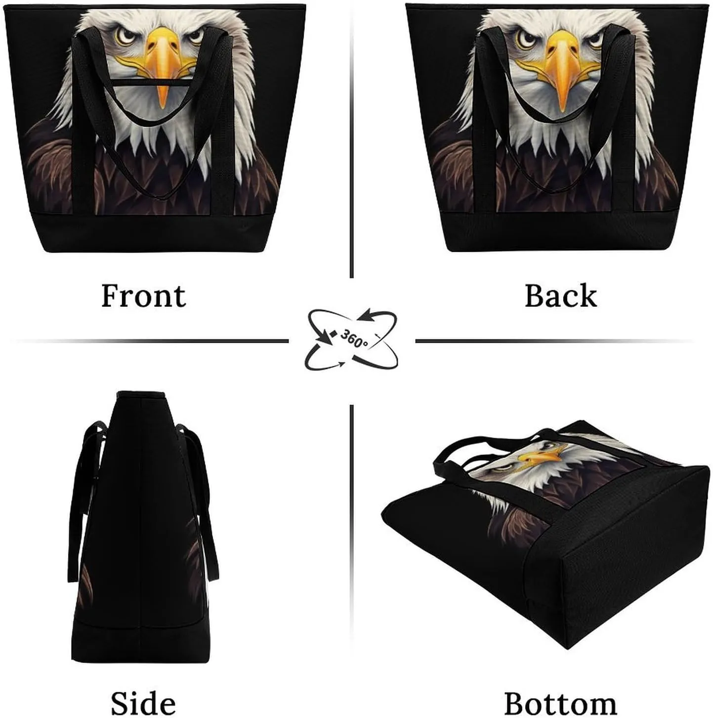 Fashionable Commuter Tote Bag Large Insulated Work Handbag