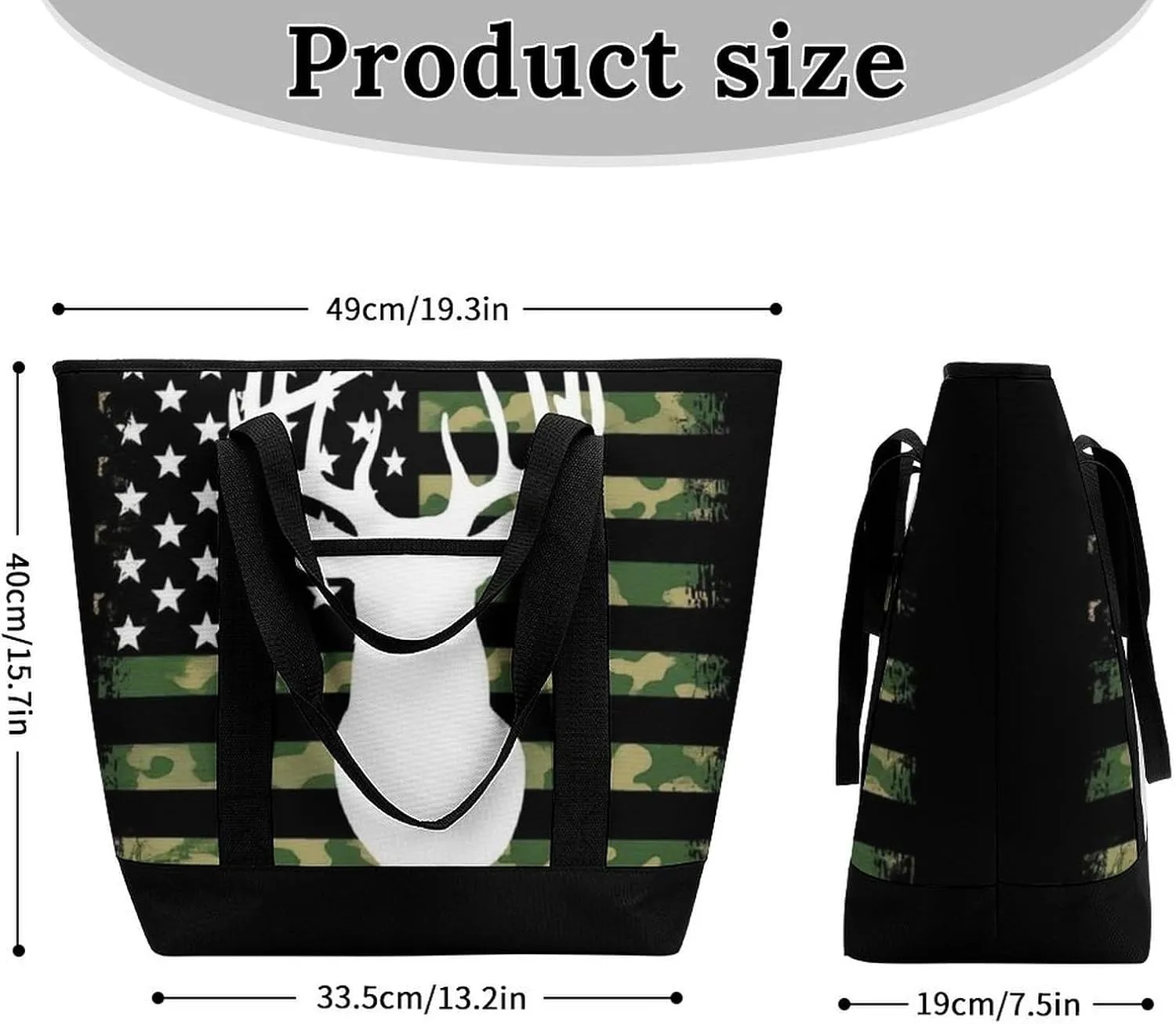 Fashionable Commuter Tote Bag Large Insulated Work Handbag