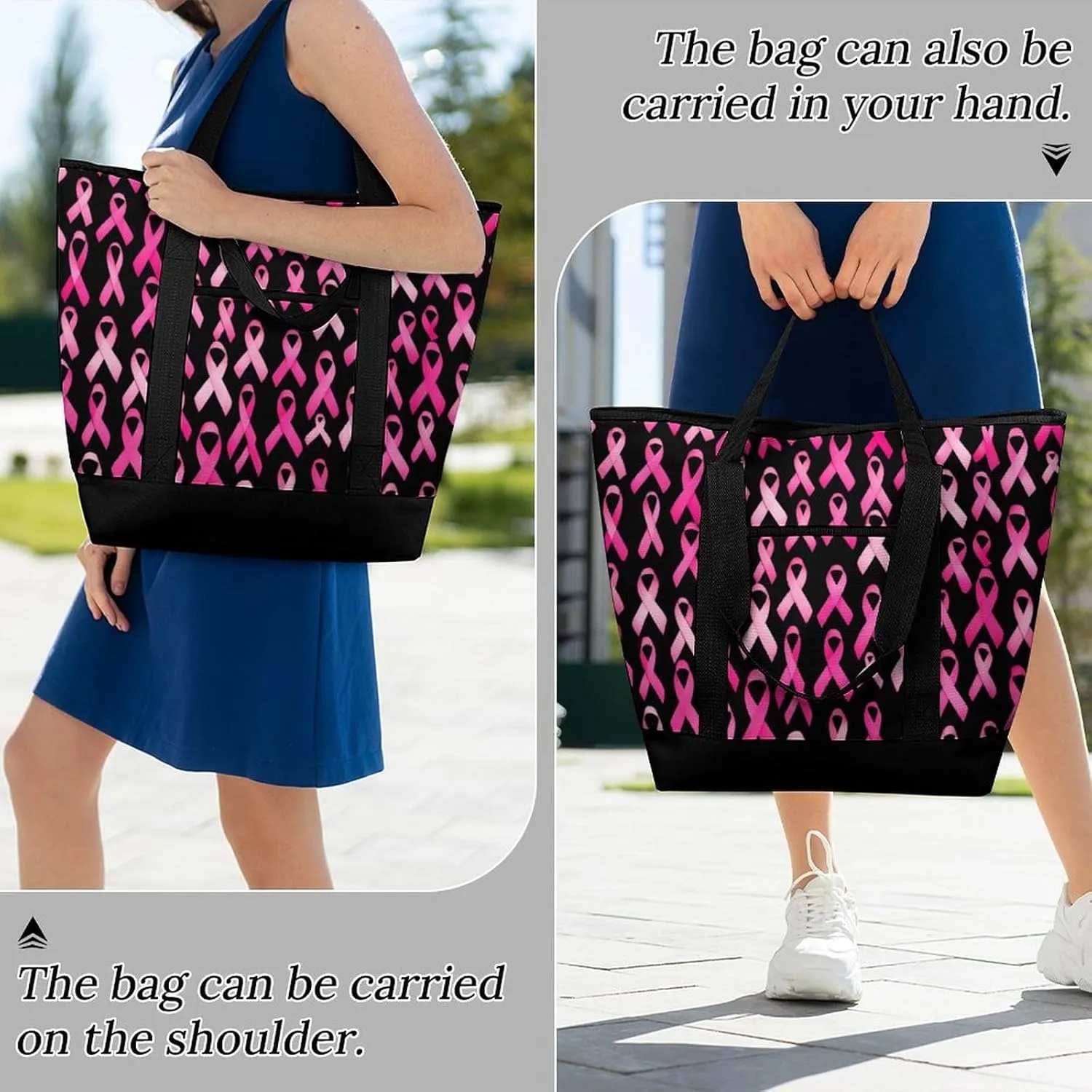 Fashionable Commuter Tote Bag Large Insulated Work Handbag