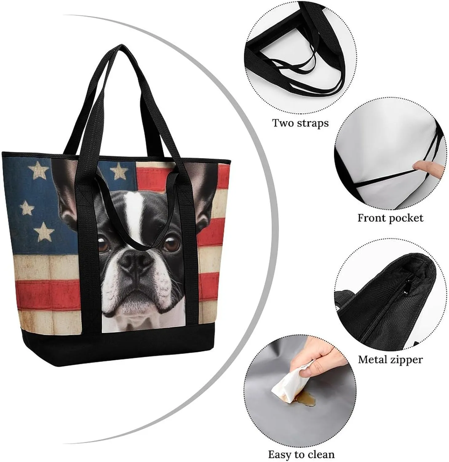 Fashionable Commuter Tote Bag Large Insulated Work Handbag