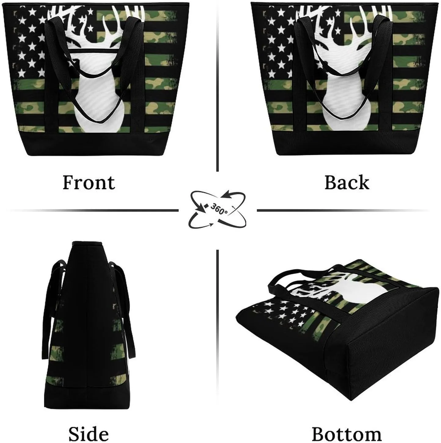 Fashionable Commuter Tote Bag Large Insulated Work Handbag