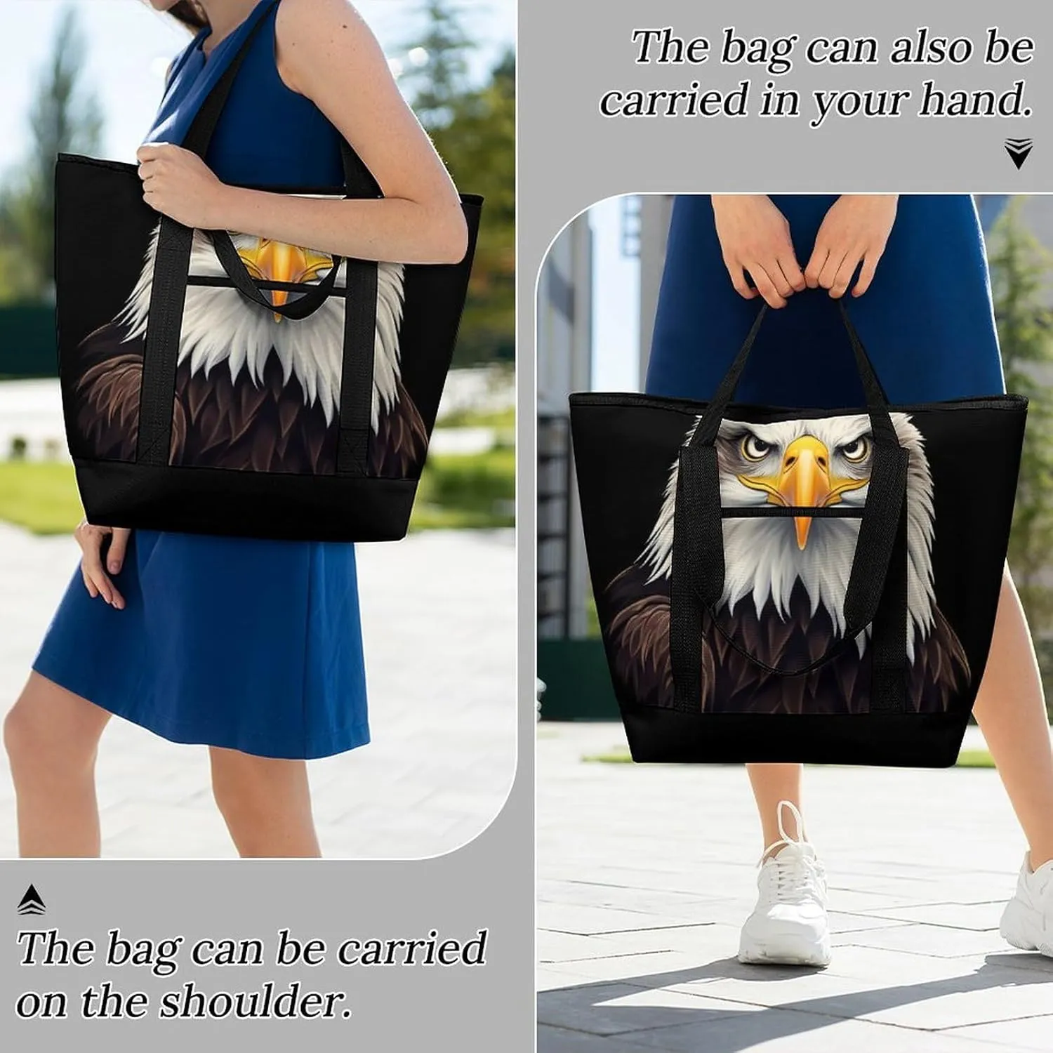 Fashionable Commuter Tote Bag Large Insulated Work Handbag