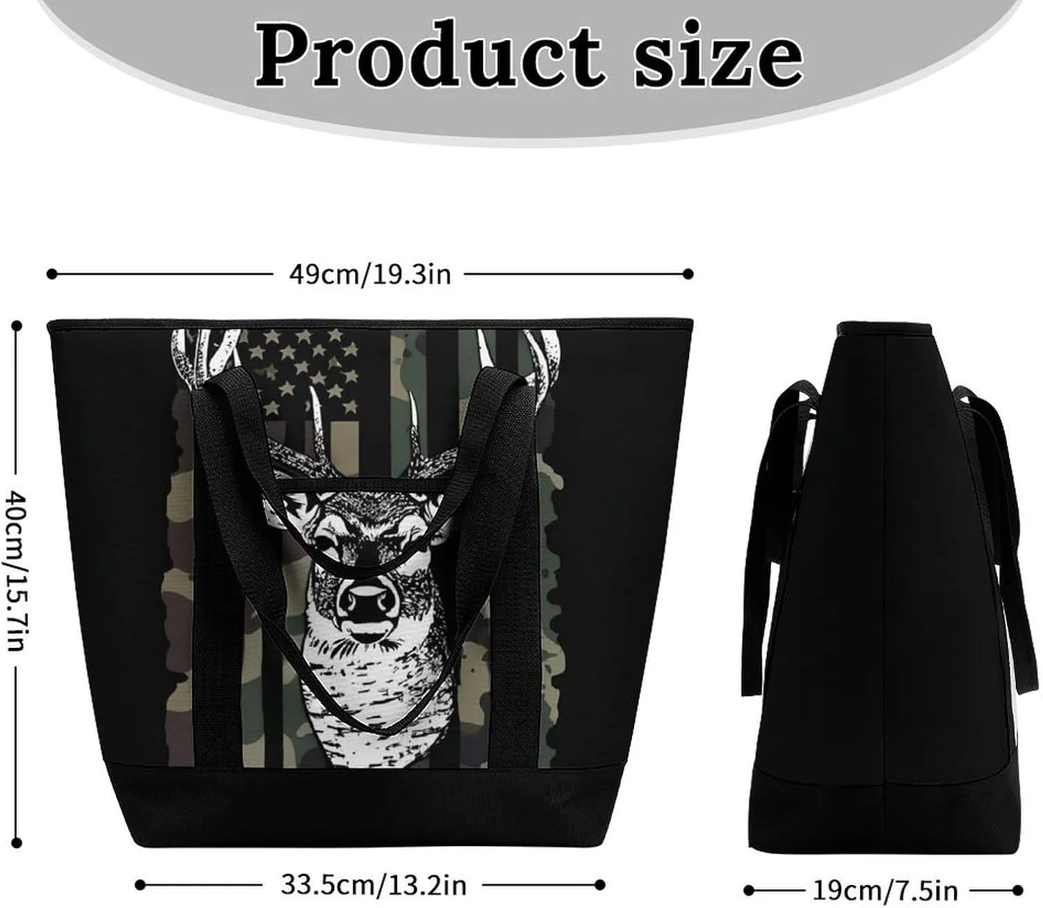 Fashionable Commuter Tote Bag Large Insulated Work Handbag