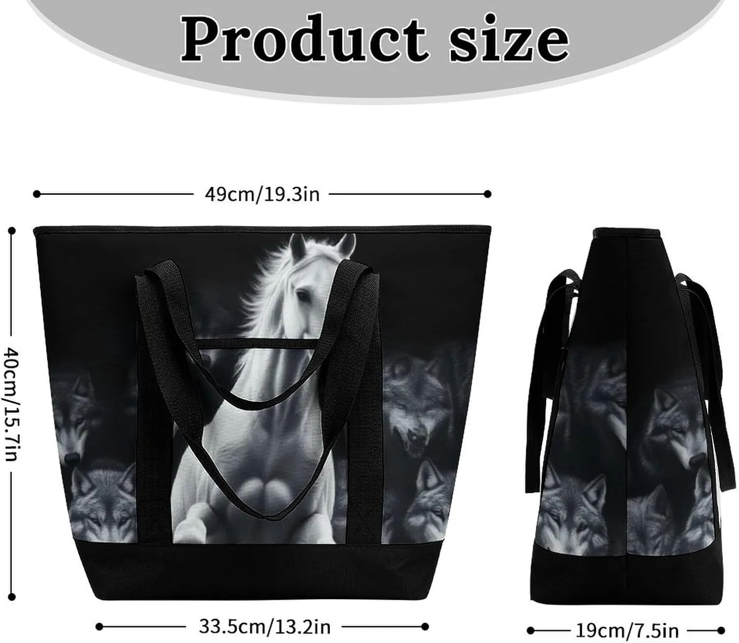 Fashionable Commuter Tote Bag Large Insulated Work Handbag