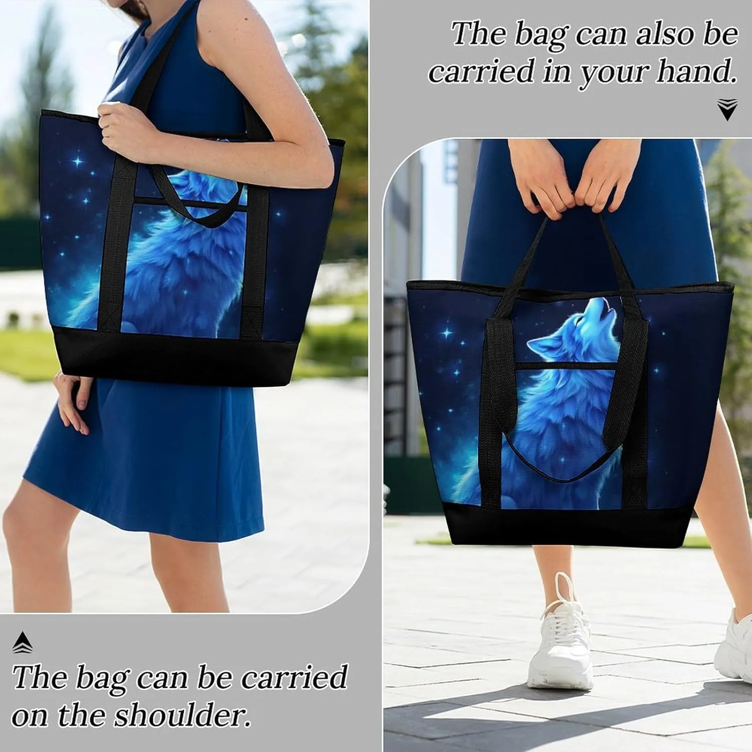 Fashionable Commuter Tote Bag Large Insulated Work Handbag