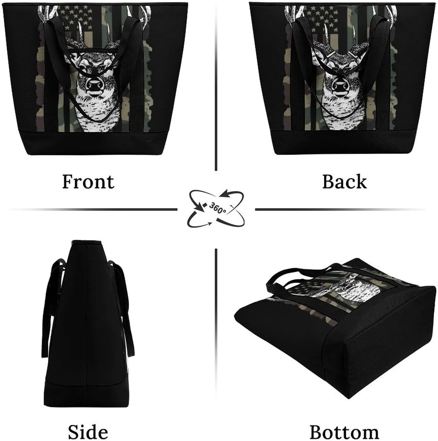 Fashionable Commuter Tote Bag Large Insulated Work Handbag