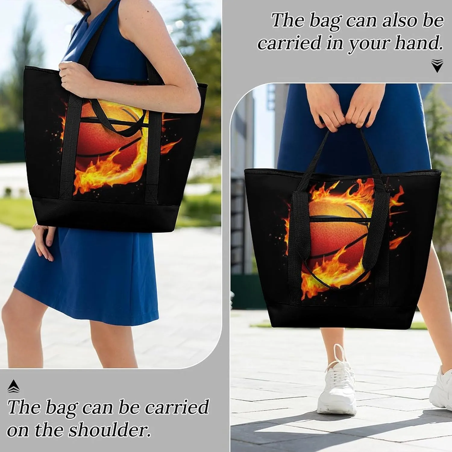 Fashionable Commuter Tote Bag Large Insulated Work Handbag