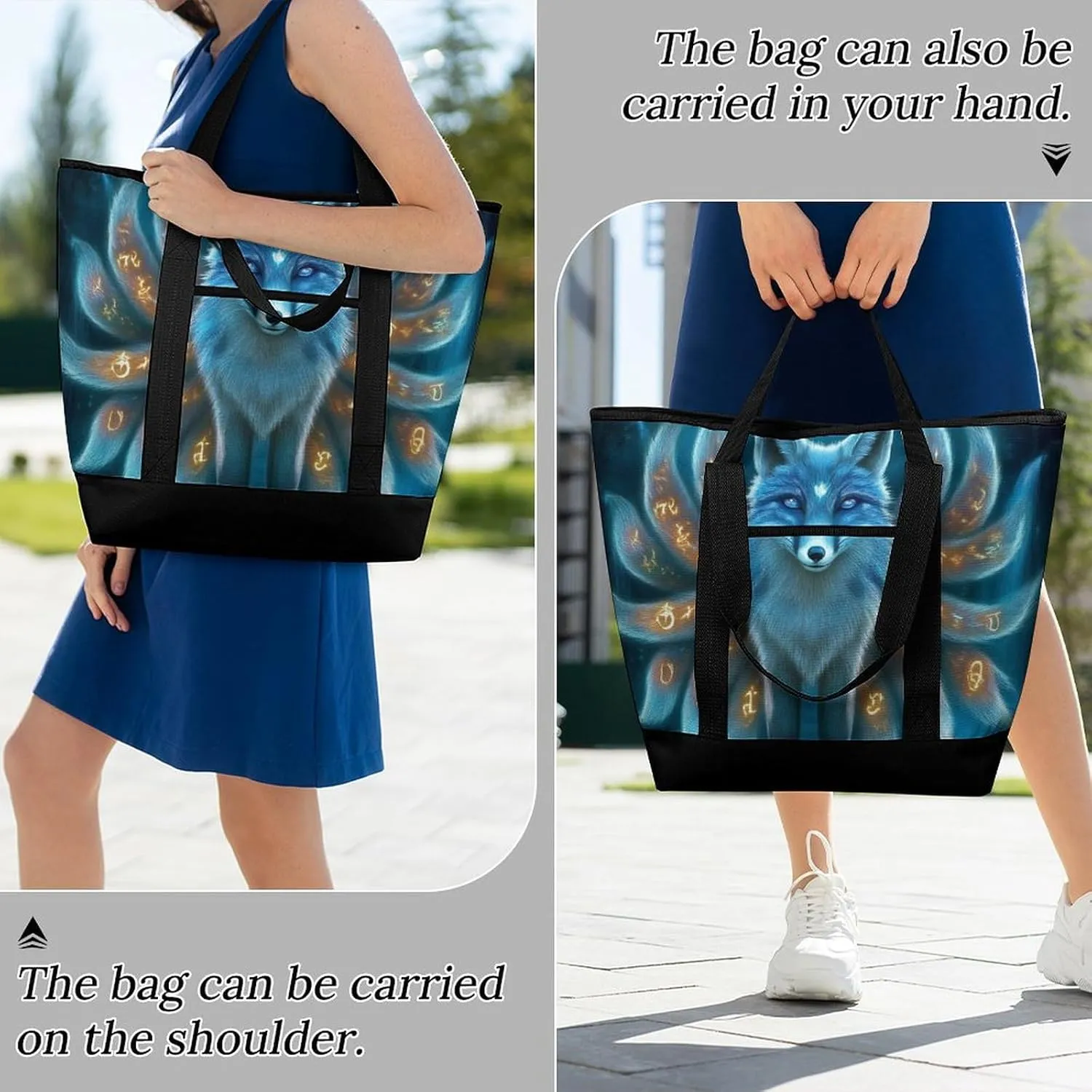 Fashionable Commuter Tote Bag Large Insulated Work Handbag