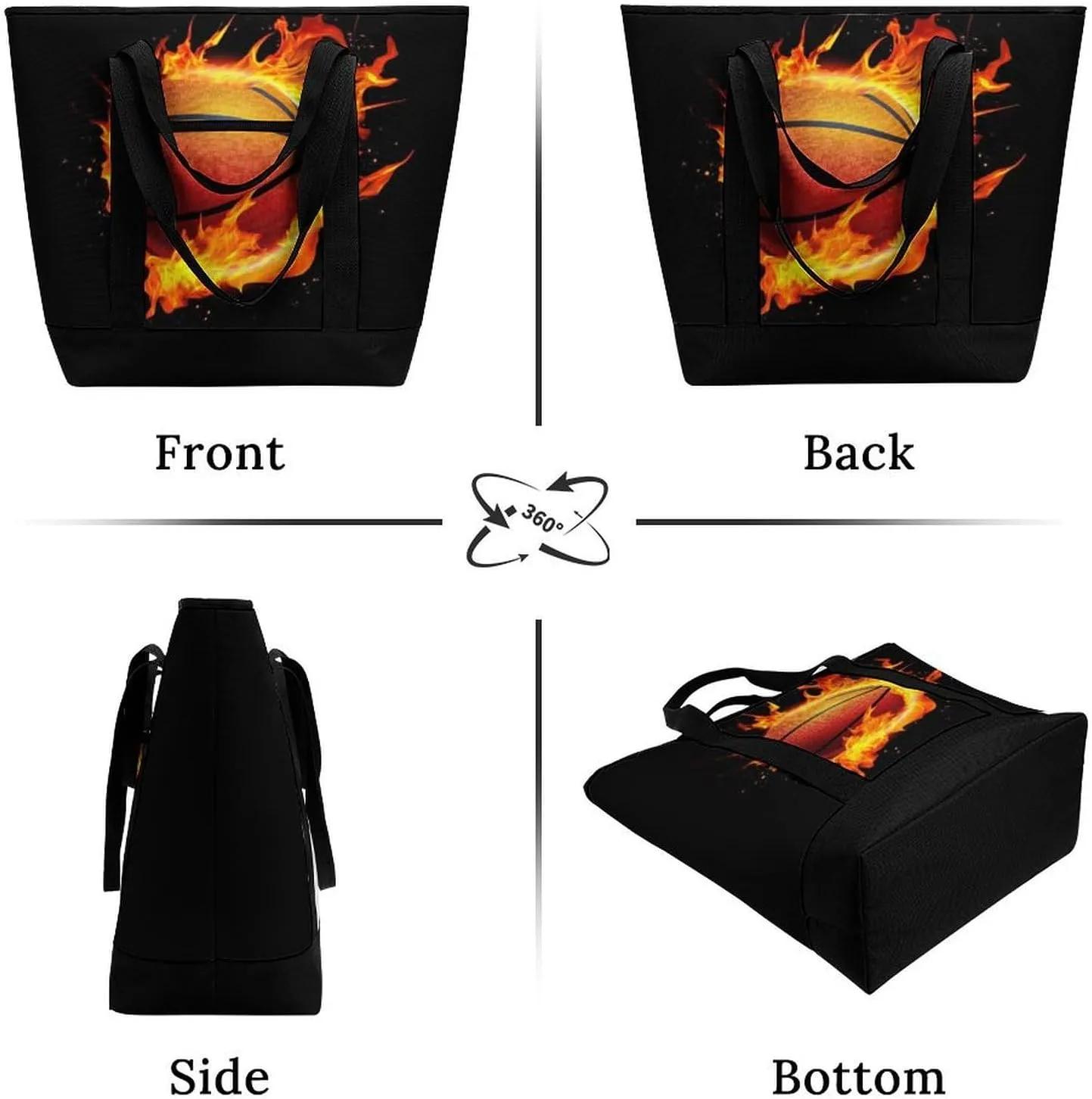 Fashionable Commuter Tote Bag Large Insulated Work Handbag