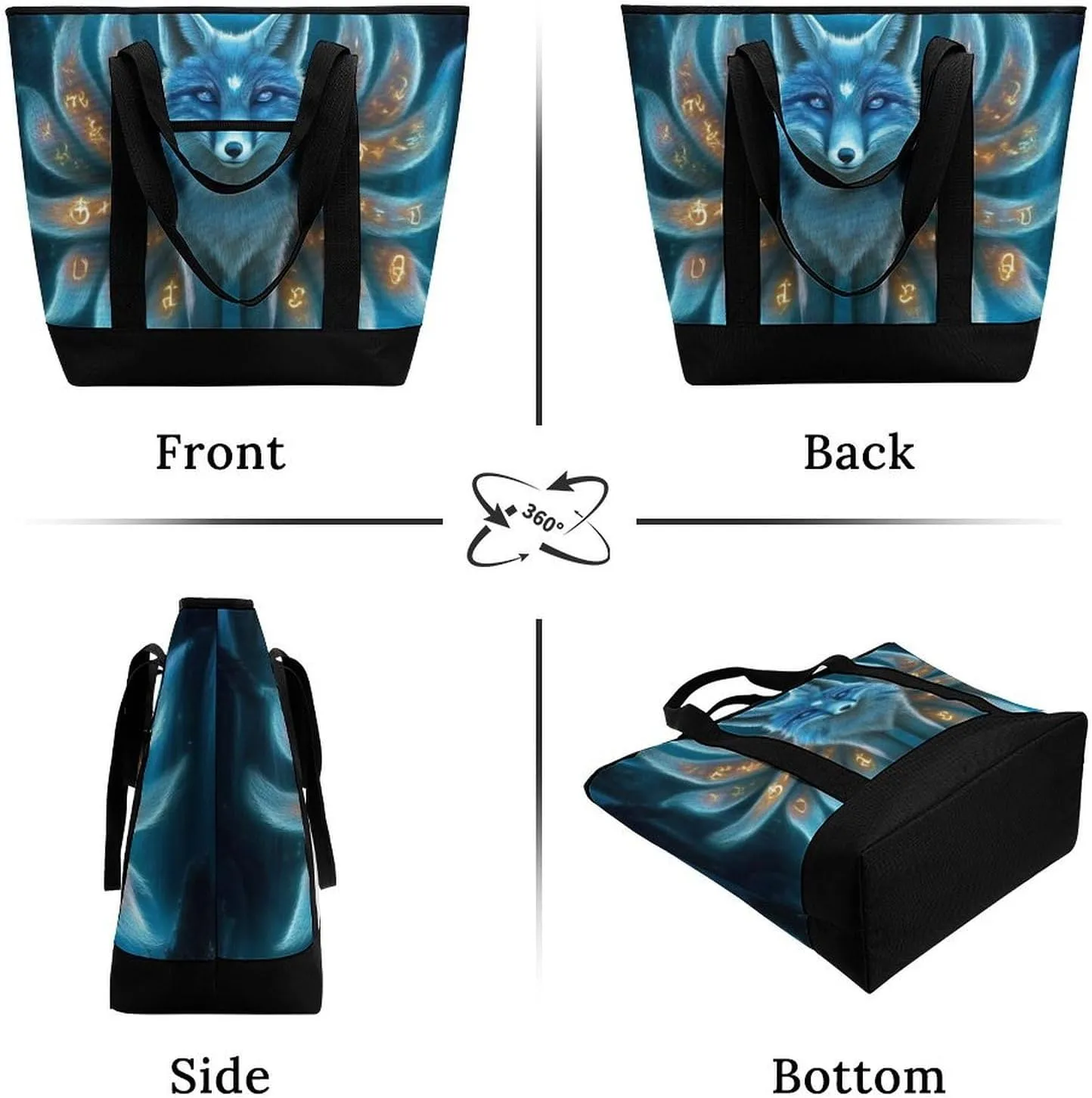 Fashionable Commuter Tote Bag Large Insulated Work Handbag