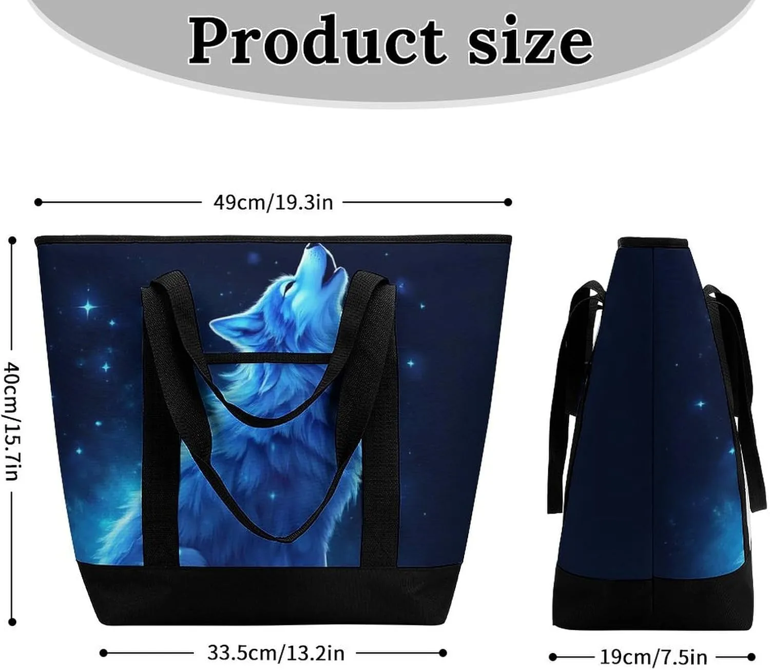 Fashionable Commuter Tote Bag Large Insulated Work Handbag